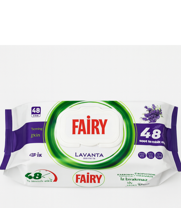دستمال پاک کننده سطوح فیری ۱۰۰ برگی رایحه لوندر | Fairy Lavender