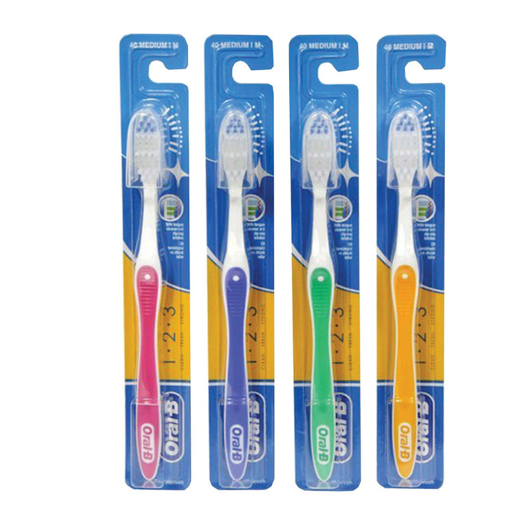 مسواک اورالبی مدل 123 مدیوم | مسواک با برس متوسط Oral-B