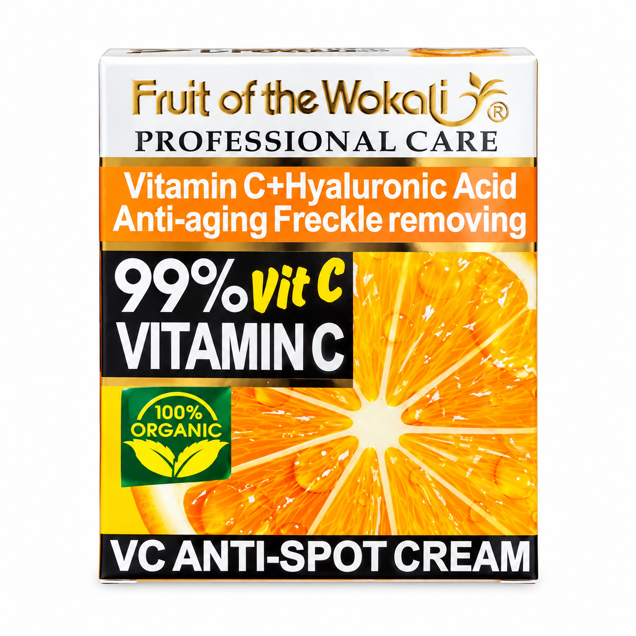 کرم ویتامین C و ضد لک فروت آف واکالی 99% Vitamin C حجم 50 گرم