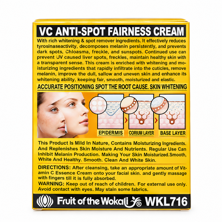 کرم ویتامین C و ضد لک فروت آف واکالی 99% Vitamin C حجم 50 گرم