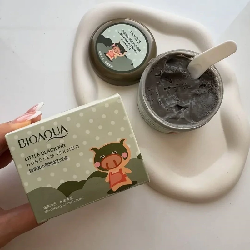 ماسک صورت بیواکوا Little Black Pig پفکی | ماسک آبرسان و مرطوب‌کننده Bioaqua