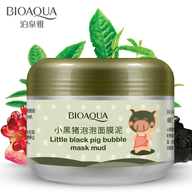 ماسک صورت بیواکوا Little Black Pig پفکی | ماسک آبرسان و مرطوبکننده Bioaqua
