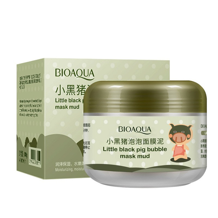 ماسک صورت بیواکوا Little Black Pig پفکی | ماسک آبرسان و مرطوبکننده Bioaqua