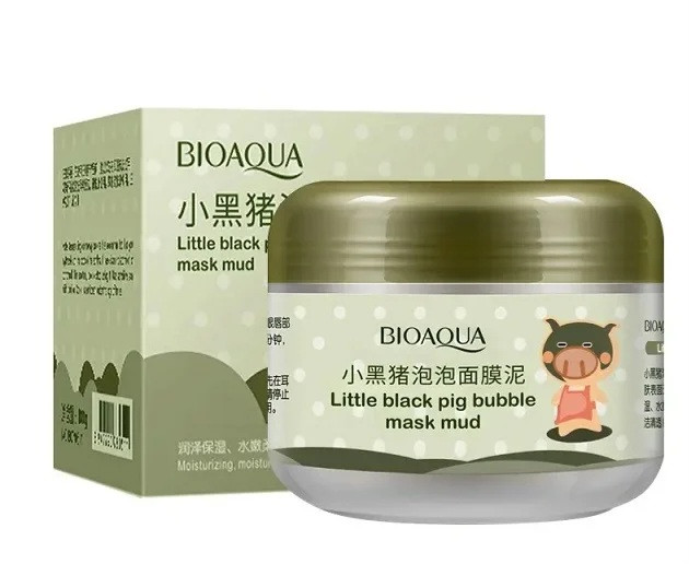 ماسک صورت بیواکوا Little Black Pig پفکی | ماسک آبرسان و مرطوبکننده Bioaqua