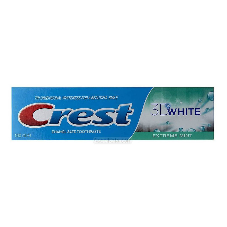 خمیردندان کرست 3D White سفید کننده دندان ۱۰۰ میل ساخت آلمان