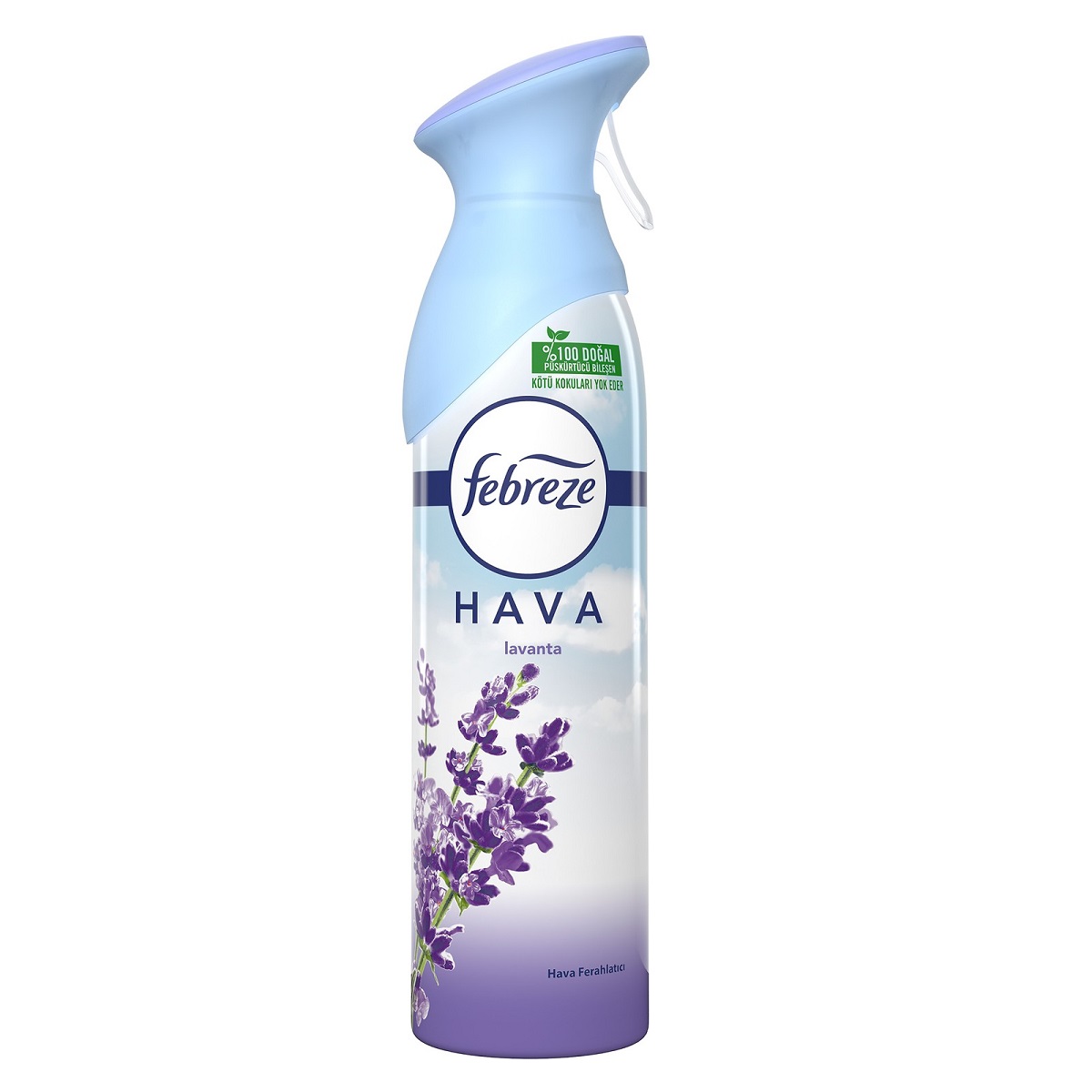 اسپری خوشبوکننده هوا Febreze با رایحه لوندر (اسطوخودوس)، مناسب خوشبو کردن فضای خانه و ایجاد حس طراوت و آرامش